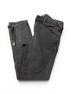 QQ2 FP Dark Gray Zip Ankle Skinny Jeans 29